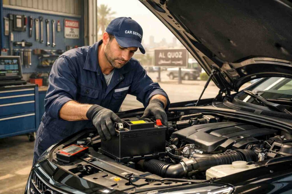 Car Battery Replacement in Al Quoz