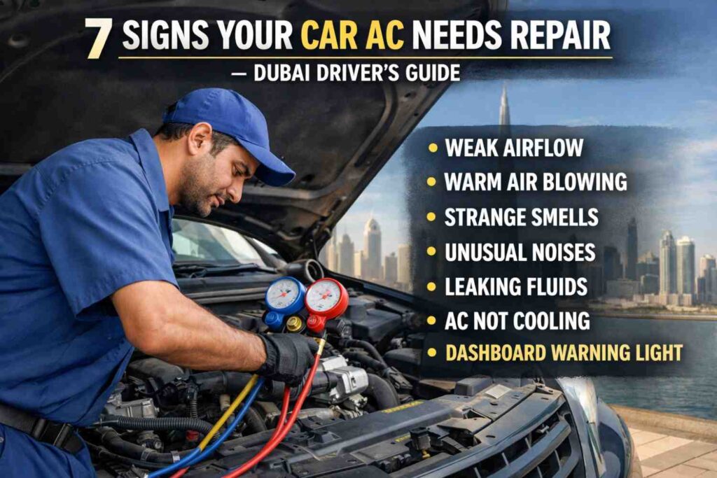 7 Signs Car AC Needs Repair in Dubai